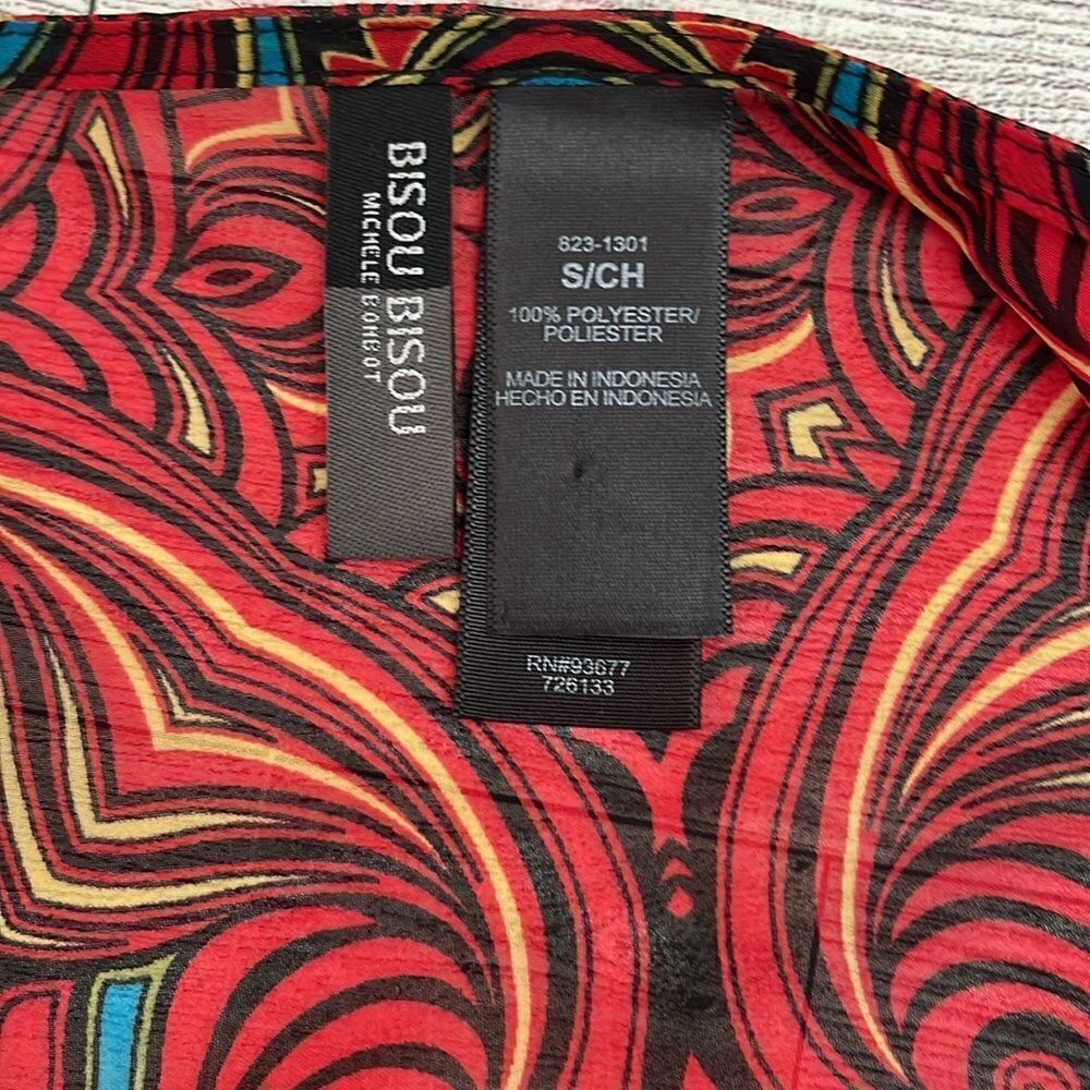 Bisou Bisou Sheer Blouse Size Small - Picture 4 of 4